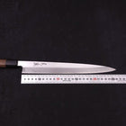 Yanagiba Blue Steel #2 Kasumi Walnut Handle 270mm-[Musashi]-[Japanese-Kitchen-Knives]