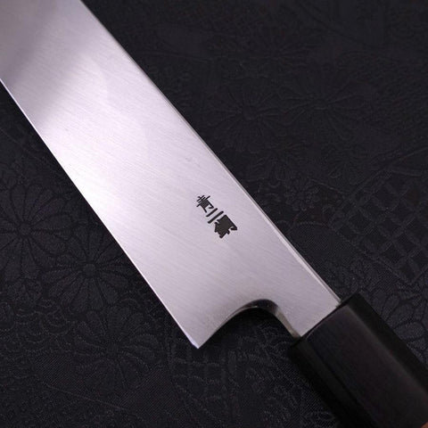 Yanagiba Blue Steel #2 Kasumi Walnut Handle 300mm-[Musashi]-[Japanese-Kitchen-Knives]