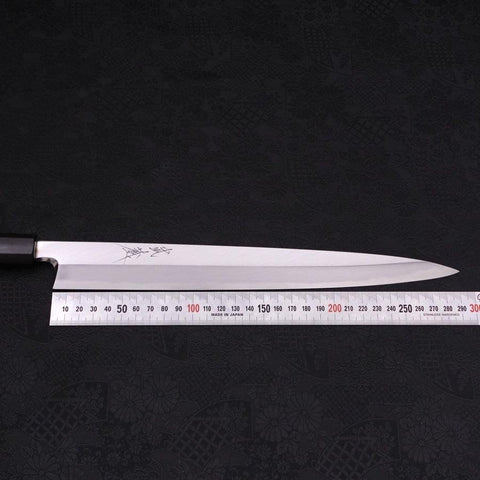 Yanagiba Blue Steel #2 Kasumi Walnut Handle 300mm-[Musashi]-[Japanese-Kitchen-Knives]
