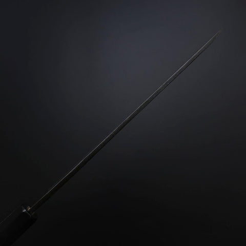 Yanagiba Blue Steel #2 Kurouchi Buffalo Ebony Handle 200mm-[Musashi]-[Japanese-Kitchen-Knives]