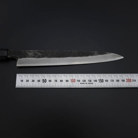 Yanagiba Blue Steel #2 Kurouchi Buffalo Ebony Handle 200mm-[Musashi]-[Japanese-Kitchen-Knives]