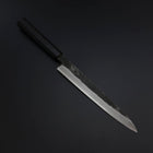 Yanagiba Blue Steel #2 Kurouchi Buffalo Ebony Handle 200mm-[Musashi]-[Japanese-Kitchen-Knives]