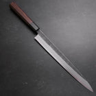 Yanagiba Blue Steel #2 Kurouchi Buffalo Wenge Handle 270mm-[Musashi]-[Japanese-Kitchen-Knives]