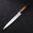 Yanagiba Blue Steel #2 Kurouchi Tsuchime Yaki Urushi Handle 240mm-[Musashi]-[Japanese-Kitchen-Knives]