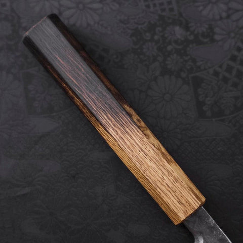 Yanagiba Blue Steel #2 Kurouchi Tsuchime Yaki Urushi Handle 240mm-[Musashi]-[Japanese-Kitchen-Knives]