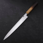 Yanagiba Blue Steel #2 Kurouchi Tsuchime Yaki Urushi Handle 270mm-[Musashi]-[Japanese-Kitchen-Knives]