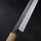 Yanagiba Blue Steel #2 Kurouchi Tsuchime Yaki Urushi Handle 270mm-[Musashi]-[Japanese-Kitchen-Knives]