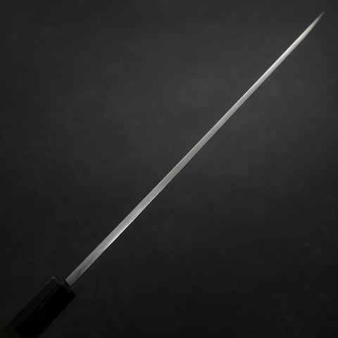Yanagiba Blue Steel #2 Suminagashi Buffalo Ebony Handle 240mm (9.4”)