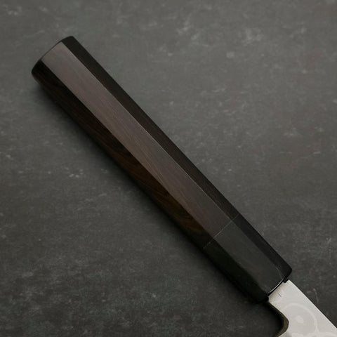 Yanagiba Blue Steel #2 Suminagashi Buffalo Ebony Handle 300mm (11.8”)