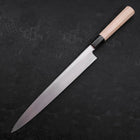 Yanagiba Blue Steel #2 Suminagashi Buffalo Magnolia Handle 260mm-[Musashi]-[Japanese-Kitchen-Knives]
