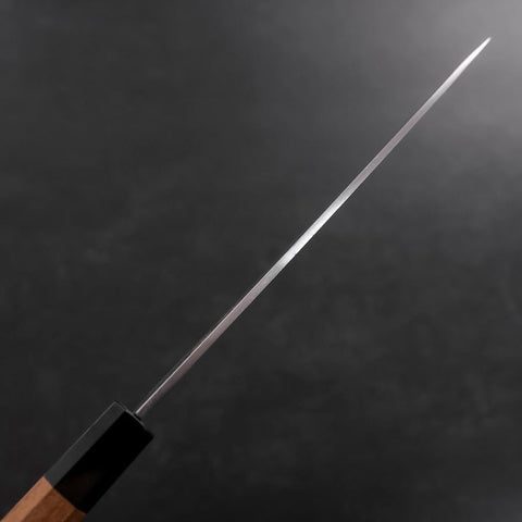 Yanagiba Left Hand AUS-10 Polished Buffalo Teak Handle 210mm-[Musashi]-[Japanese-Kitchen-Knives]