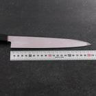 Yanagiba Left Hand AUS-10 Polished Buffalo Teak Handle 210mm-[Musashi]-[Japanese-Kitchen-Knives]