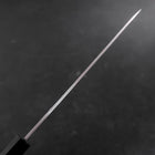 Yanagiba Left Hand AUS-10 Polished Buffalo Teak Handle 240mm (9.4”)-[Musashi]-[Japanese-Kitchen-Knives]