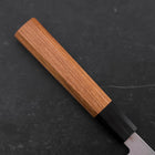 Yanagiba Left Hand AUS-10 Polished Buffalo Teak Handle 240mm (9.4”)-[Musashi]-[Japanese-Kitchen-Knives]
