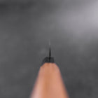 Yanagiba Left Hand AUS-10 Polished Buffalo Teak Handle 240mm-[Musashi]-[Japanese-Kitchen-Knives]