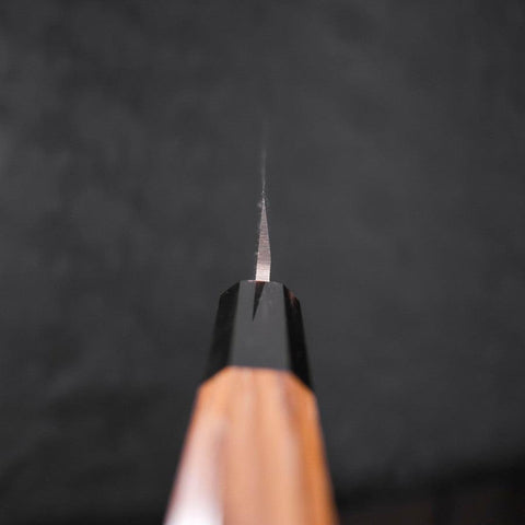 Yanagiba Left Hand AUS-10 Polished Buffalo Teak Handle 270mm-[Musashi]-[Japanese-Kitchen-Knives]