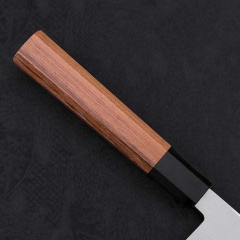 Yanagiba Left Hand AUS-10 Polished Buffalo Teak Handle 270mm-[Musashi]-[Japanese-Kitchen-Knives]
