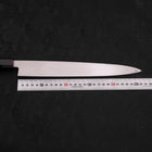 Yanagiba Left Hand AUS-10 Polished Buffalo Teak Handle 270mm-[Musashi]-[Japanese-Kitchen-Knives]