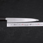Yanagiba Left Hand AUS-10 Polished Ebony Handle 210mm-[Musashi]-[Japanese-Kitchen-Knives]