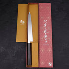 Yanagiba Left Hand AUS-10 Polished Ebony Handle 210mm-[Musashi]-[Japanese-Kitchen-Knives]