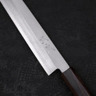 Yanagiba Left Hand AUS-10 Polished Ebony Handle 240mm-[Musashi]-[Japanese-Kitchen-Knives]