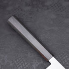 Yanagiba Left Hand AUS-10 Polished Ebony Handle 240mm-[Musashi]-[Japanese-Kitchen-Knives]