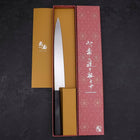 Yanagiba Left Hand AUS-10 Polished Ebony Handle 240mm-[Musashi]-[Japanese-Kitchen-Knives]
