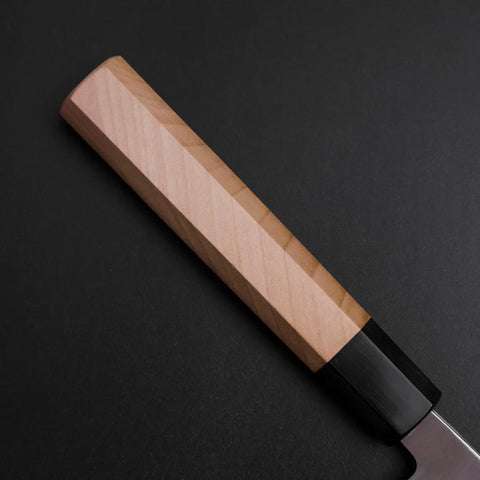 Yanagiba Left-Hand Silver Steel #3 Kasumi Buffalo Magnolia Handle 240mm (9.4”)