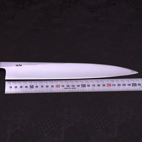 Yanagiba Left Hand White Steel #1 Buffalo Magnolia Handle 270mm-[Musashi]-[Japanese-Kitchen-Knives]
