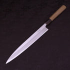Yanagiba Left Hand White Steel #1 Buffalo Magnolia Handle 270mm-[Musashi]-[Japanese-Kitchen-Knives]