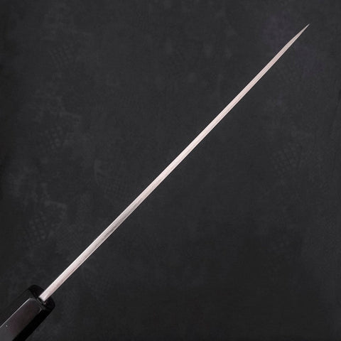 Yanagiba Left -Hand Silver Steel #3 Kasumi Buffalo Ebony Handle 210mm-[Musashi]-[Japanese-Kitchen-Knives]