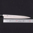 Yanagiba Left -Hand Silver Steel #3 Kasumi Buffalo Ebony Handle 210mm-[Musashi]-[Japanese-Kitchen-Knives]