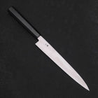 Yanagiba Left -Hand Silver Steel #3 Kasumi Buffalo Ebony Handle 210mm-[Musashi]-[Japanese-Kitchen-Knives]