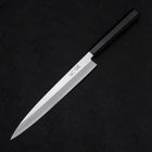Yanagiba Left -Hand Silver Steel #3 Kasumi Buffalo Ebony Handle 240mm-[Musashi]-[Japanese-Kitchen-Knives]