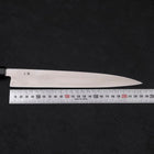 Yanagiba Left -Hand Silver Steel #3 Kasumi Buffalo Ebony Handle 240mm-[Musashi]-[Japanese-Kitchen-Knives]