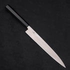 Yanagiba Left -Hand Silver Steel #3 Kasumi Buffalo Ebony Handle 240mm-[Musashi]-[Japanese-Kitchen-Knives]