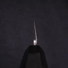 Yanagiba Left -Hand Silver Steel #3 Kasumi Buffalo Ebony Handle 300mm-[Musashi]-[Japanese-Kitchen-Knives]