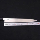 Yanagiba Left -Hand Silver Steel #3 Kasumi Buffalo Ebony Handle 300mm-[Musashi]-[Japanese-Kitchen-Knives]
