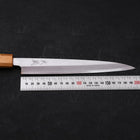 Yanagiba SK Steel Kasumi Oak Handle 210mm (8.3”)-[Musashi]-[Japanese-Kitchen-Knives]