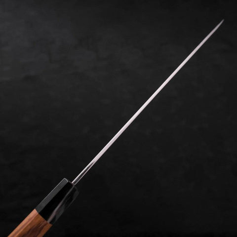 Yanagiba Silver Steel #3 Hon-Kasumi Mango de Teca con Cuerno de Búfalo 270 mm