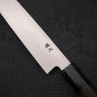 Yanagiba Silver Steel #3 Kasumi Buffalo Ebony Handle 210mm (8.3”)-[Musashi]-[Japanese-Kitchen-Knives]