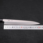Yanagiba Silver Steel #3 Kasumi Buffalo Ebony Handle 210mm (8.3”)-[Musashi]-[Japanese-Kitchen-Knives]