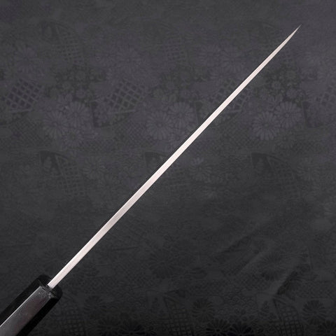 Yanagiba Silver Steel #3 Kasumi Buffalo Ebony Handle 210mm-[Musashi]-[Japanese-Kitchen-Knives]