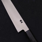 Yanagiba Silver Steel #3 Kasumi Buffalo Ebony Handle 240mm-[Musashi]-[Japanese-Kitchen-Knives]