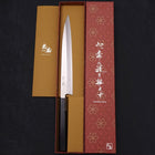 Yanagiba Silver Steel #3 Kasumi Buffalo Ebony Handle 240mm-[Musashi]-[Japanese-Kitchen-Knives]