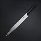 Yanagiba Silver Steel #3 Kasumi Buffalo Ebony Handle 270mm (10.6”)-[Musashi]-[Japanese-Kitchen-Knives]
