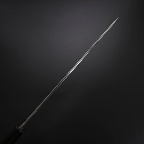 Yanagiba Silver Steel #3 Kasumi Buffalo Ebony Handle 270mm (10.6”)-[Musashi]-[Japanese-Kitchen-Knives]