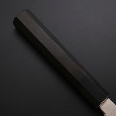 Yanagiba Silver Steel #3 Kasumi Buffalo Ebony Handle 270mm (10.6”)-[Musashi]-[Japanese-Kitchen-Knives]