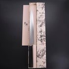 Yanagiba Silver Steel #3 Kasumi Buffalo Ebony Handle 270mm (10.6”)-[Musashi]-[Japanese-Kitchen-Knives]