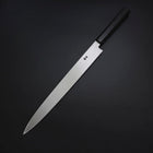 Yanagiba Silver Steel #3 Kasumi Buffalo Ebony Handle 300mm (11.8”)-[Musashi]-[Japanese-Kitchen-Knives]